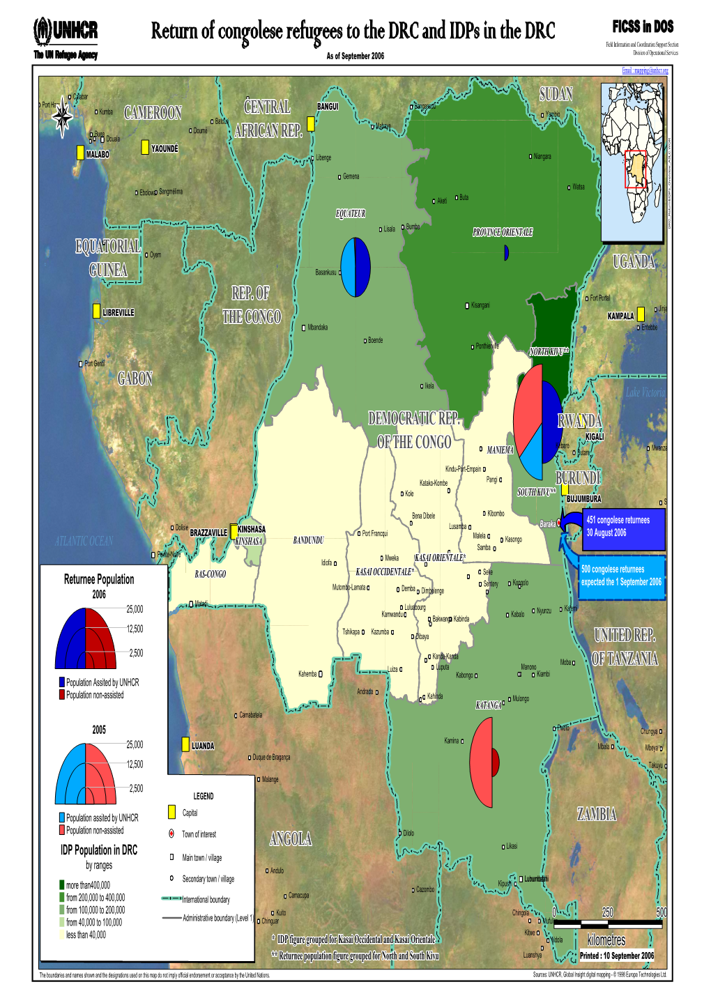 Return of Congolese Refugees to the DRC and Idps in The