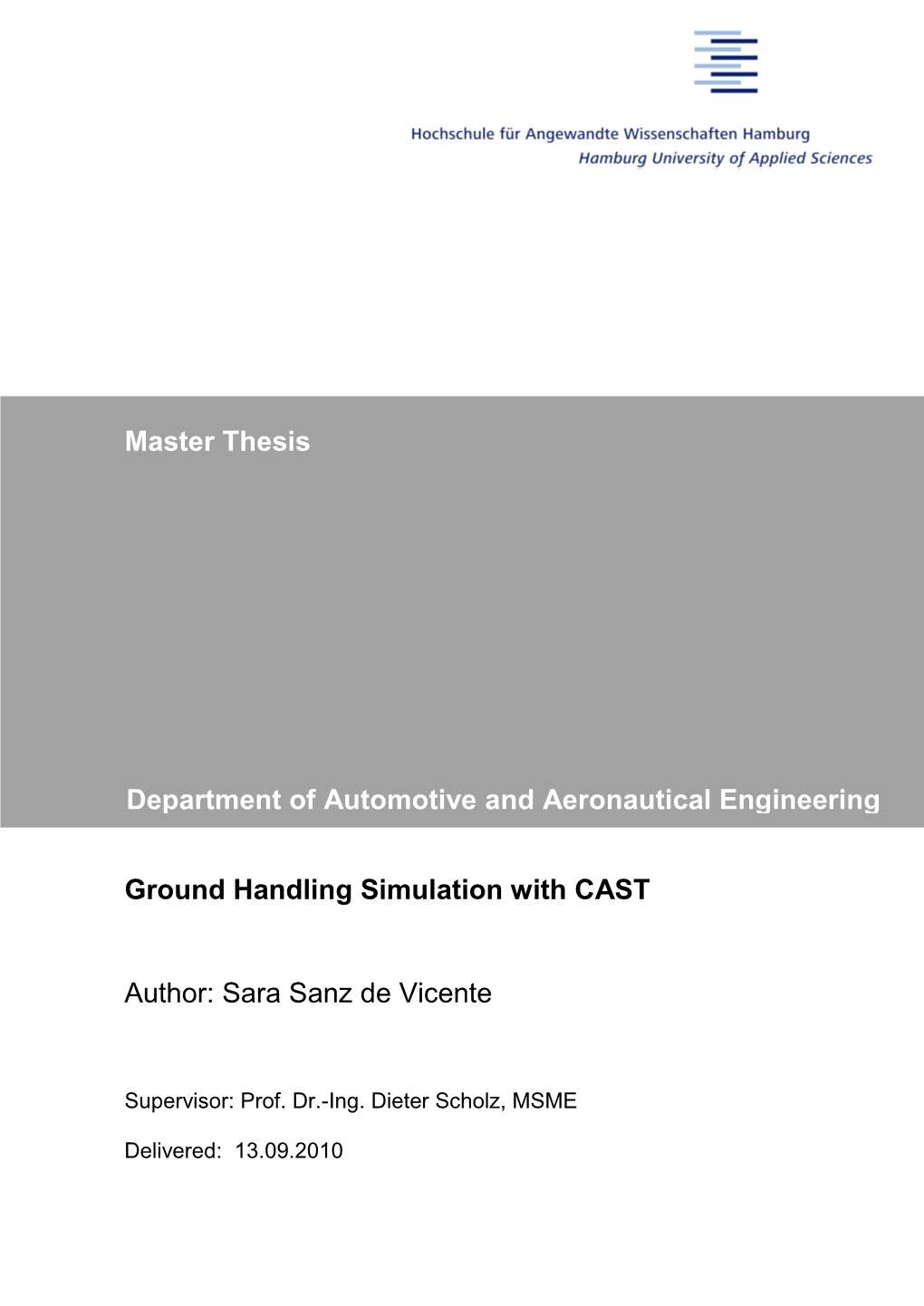 Ground Handling Simulation with CAST