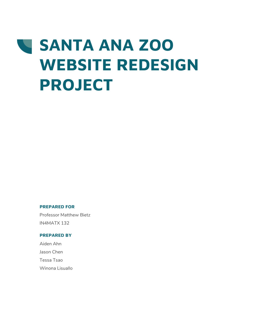 Santa Ana Zoo Website Redesign Project