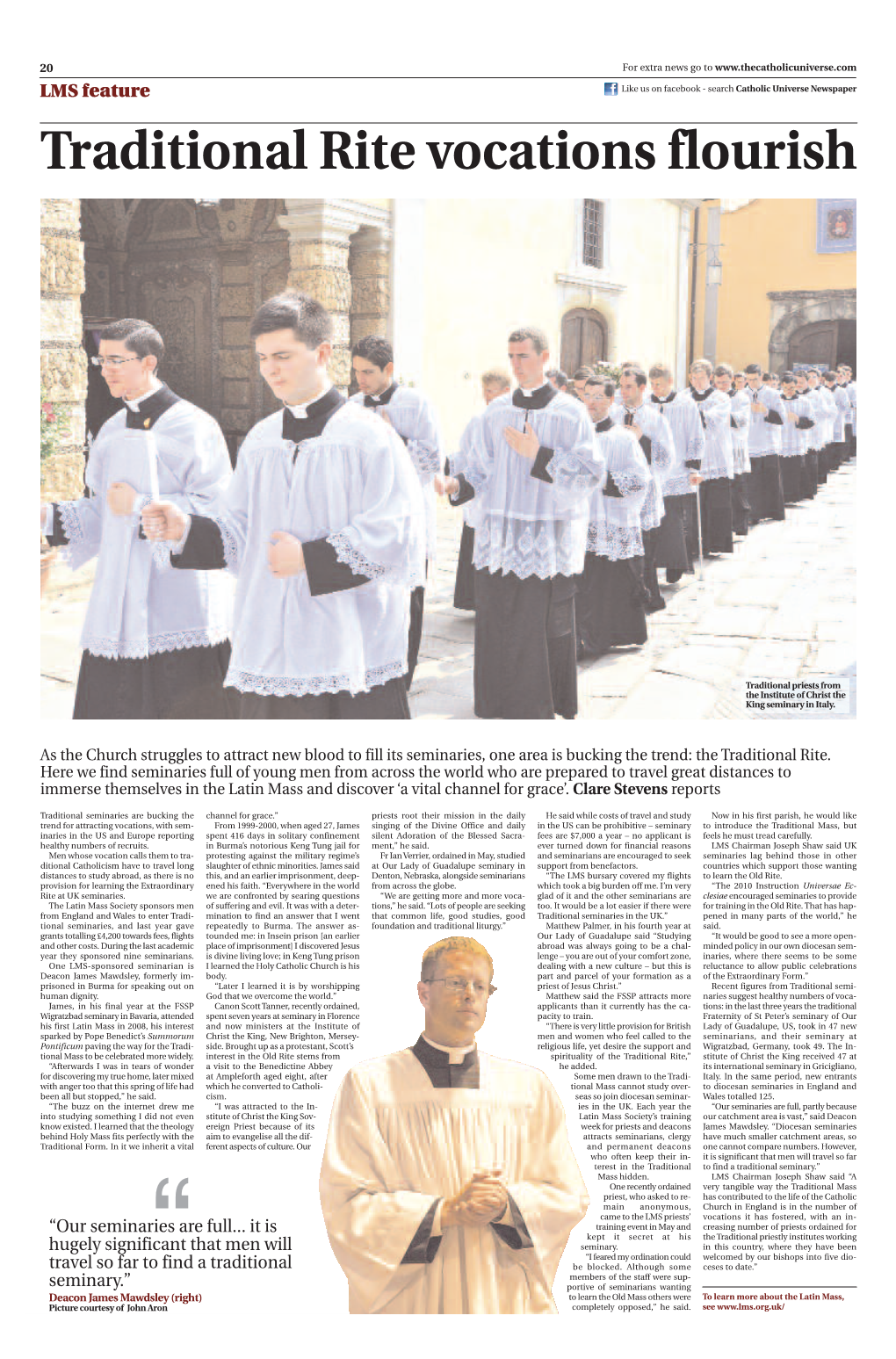 Traditional Rite Vocations Flourish