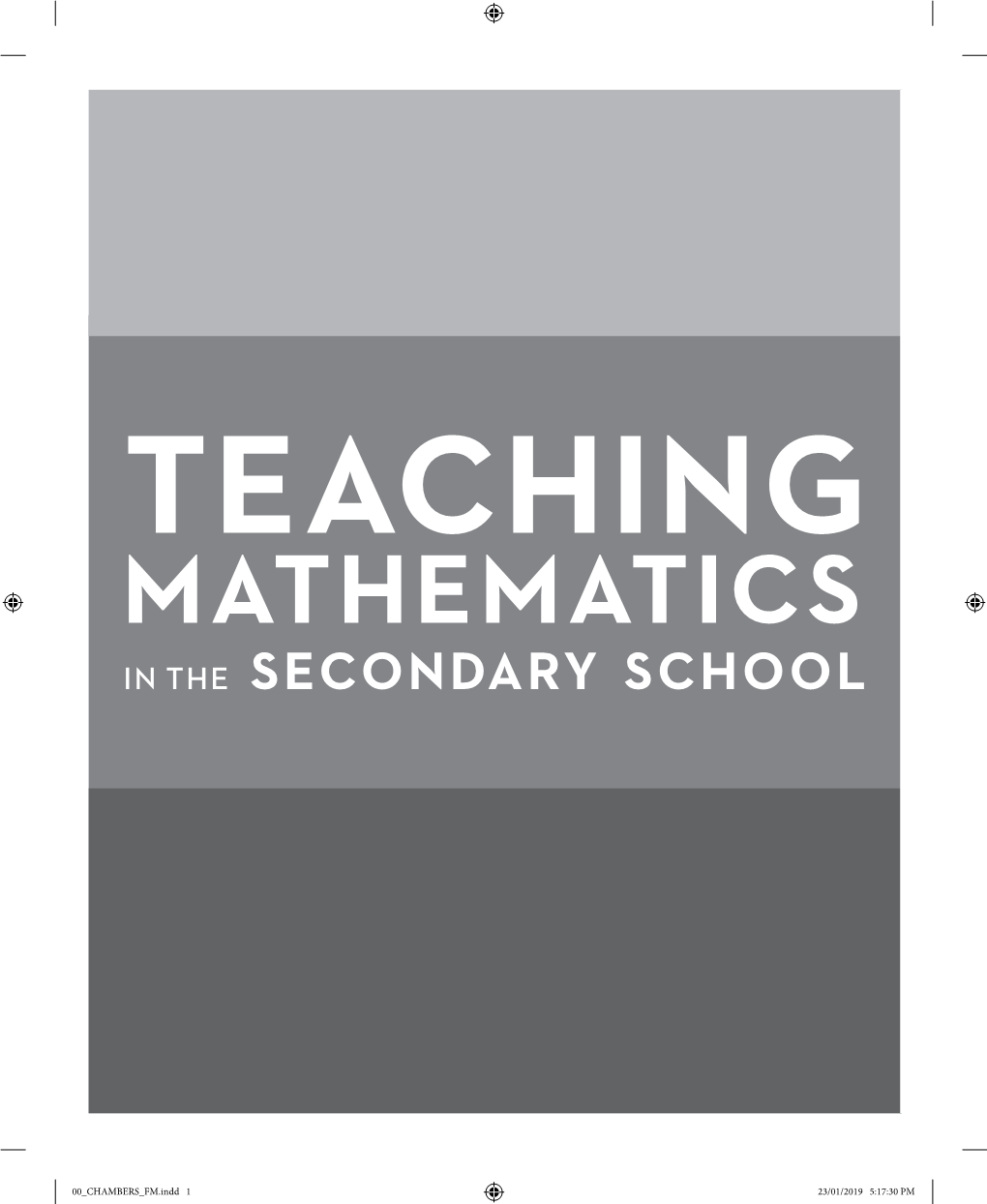 Chapter 1: Teaching Mathematics