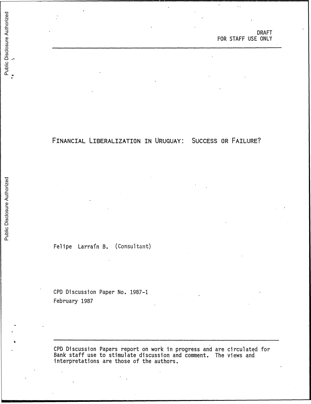 World Bank Document