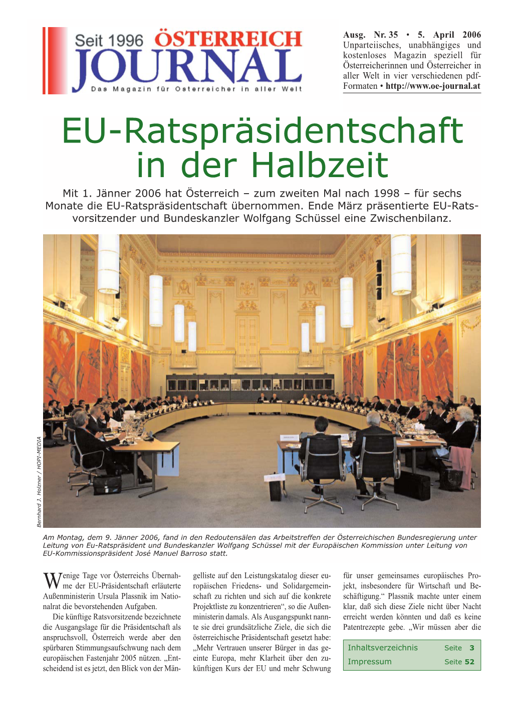 EU-Ratspräsidentschaft in Der Halbzeit Mit 1