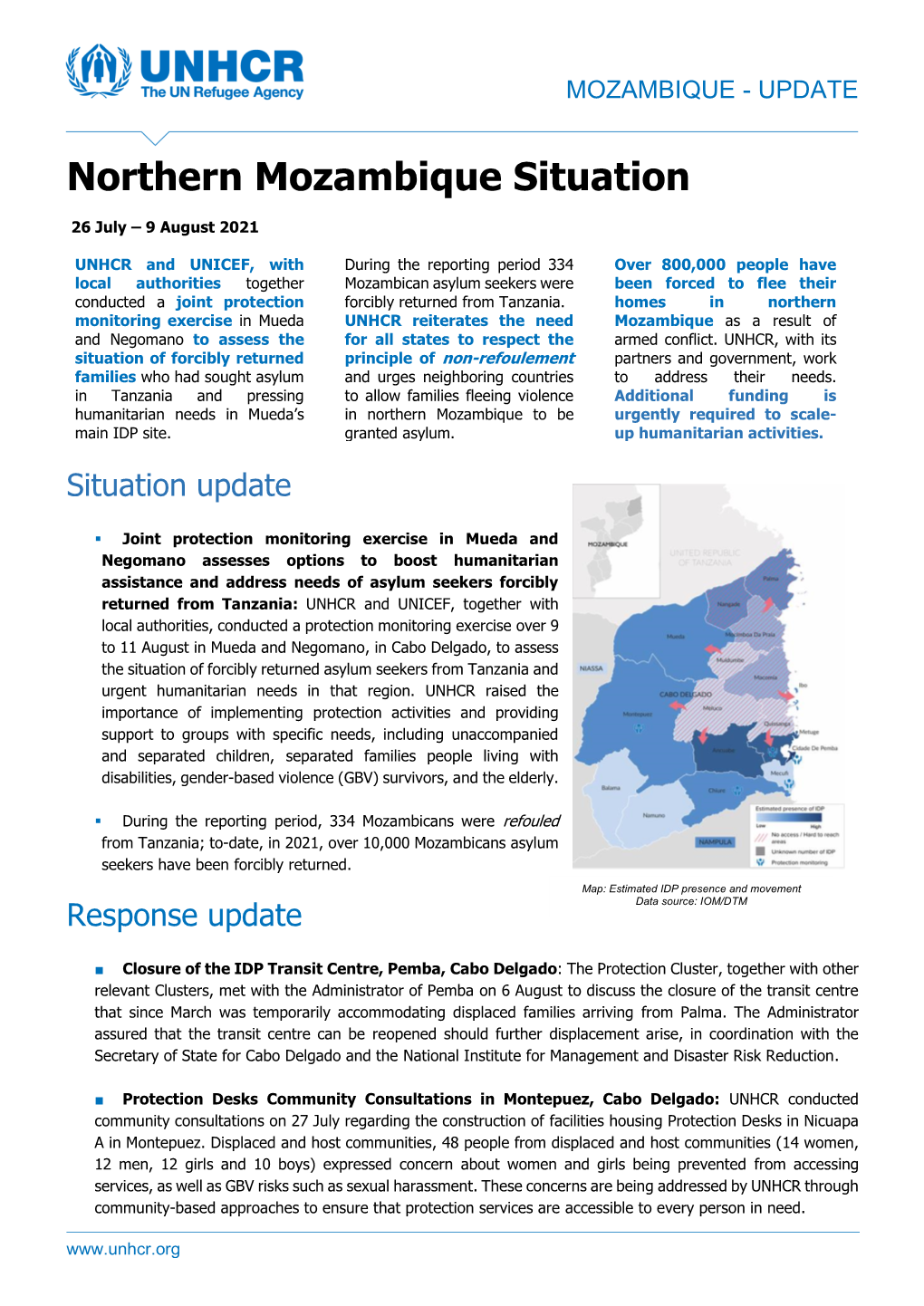 Northern Mozambique Situation