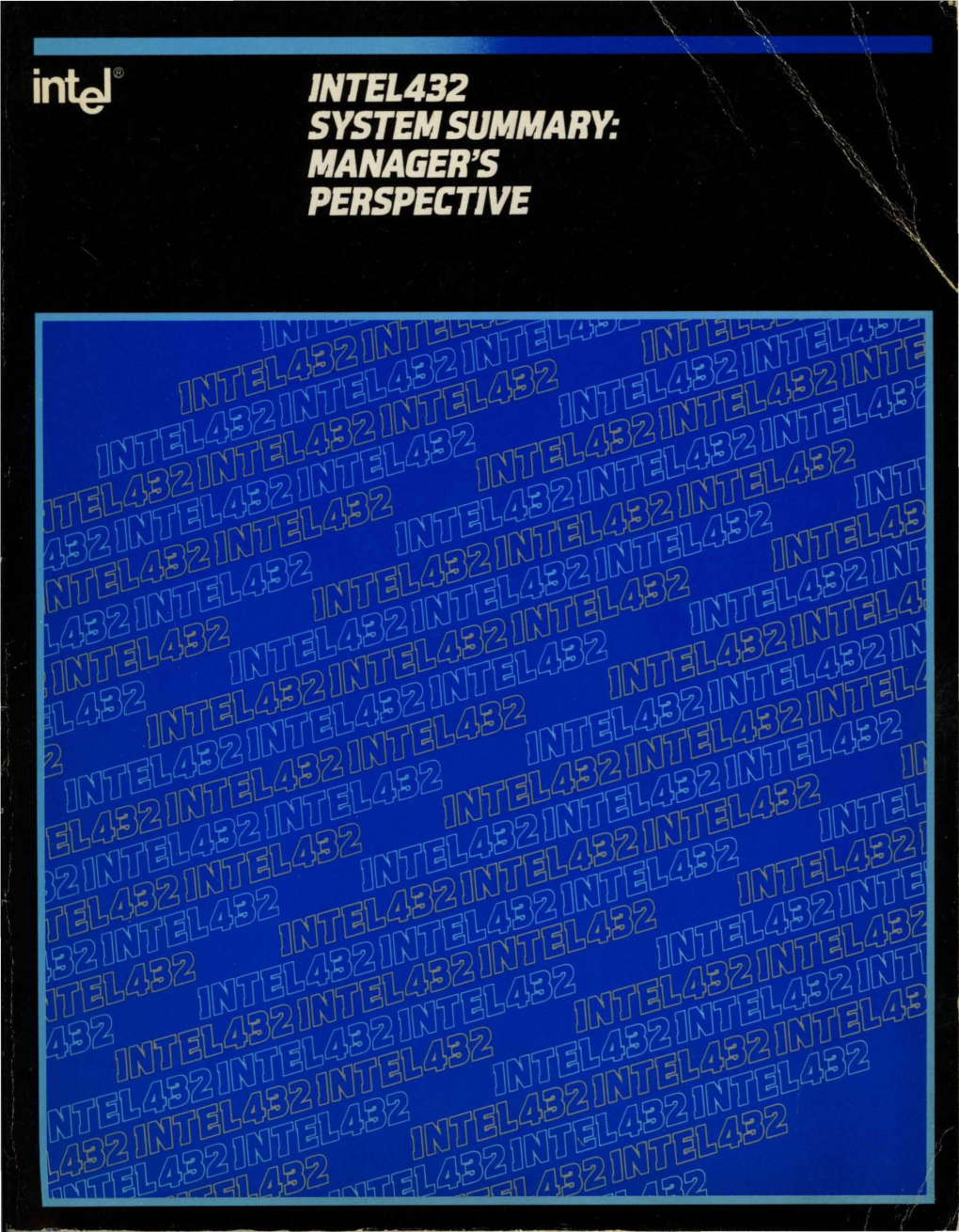 Intel 432 System Summary: Manager's Perspective