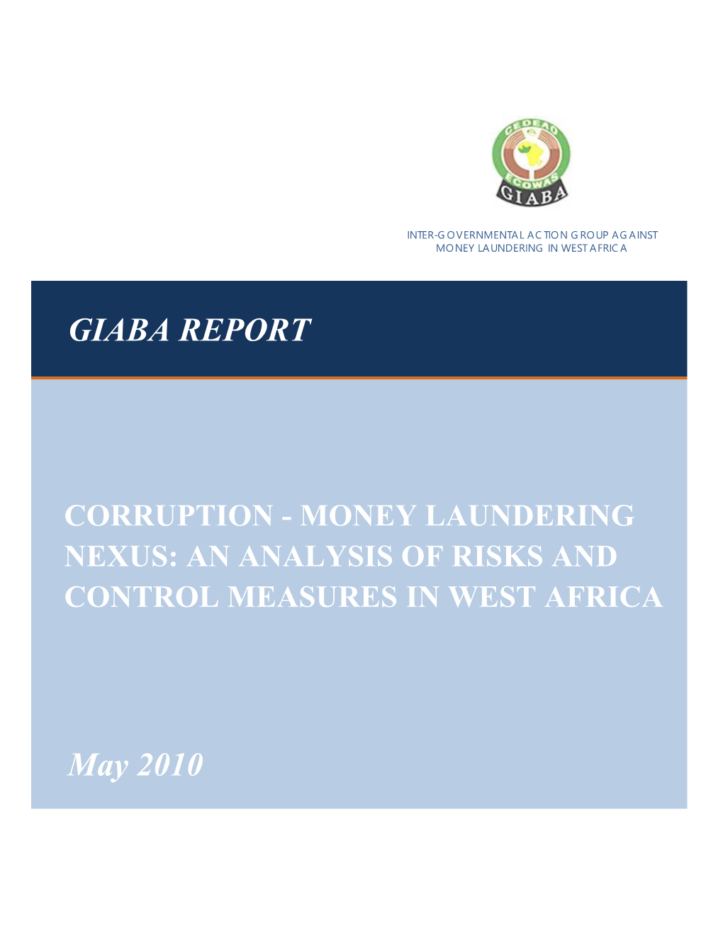 GIABA REPORT May 2010