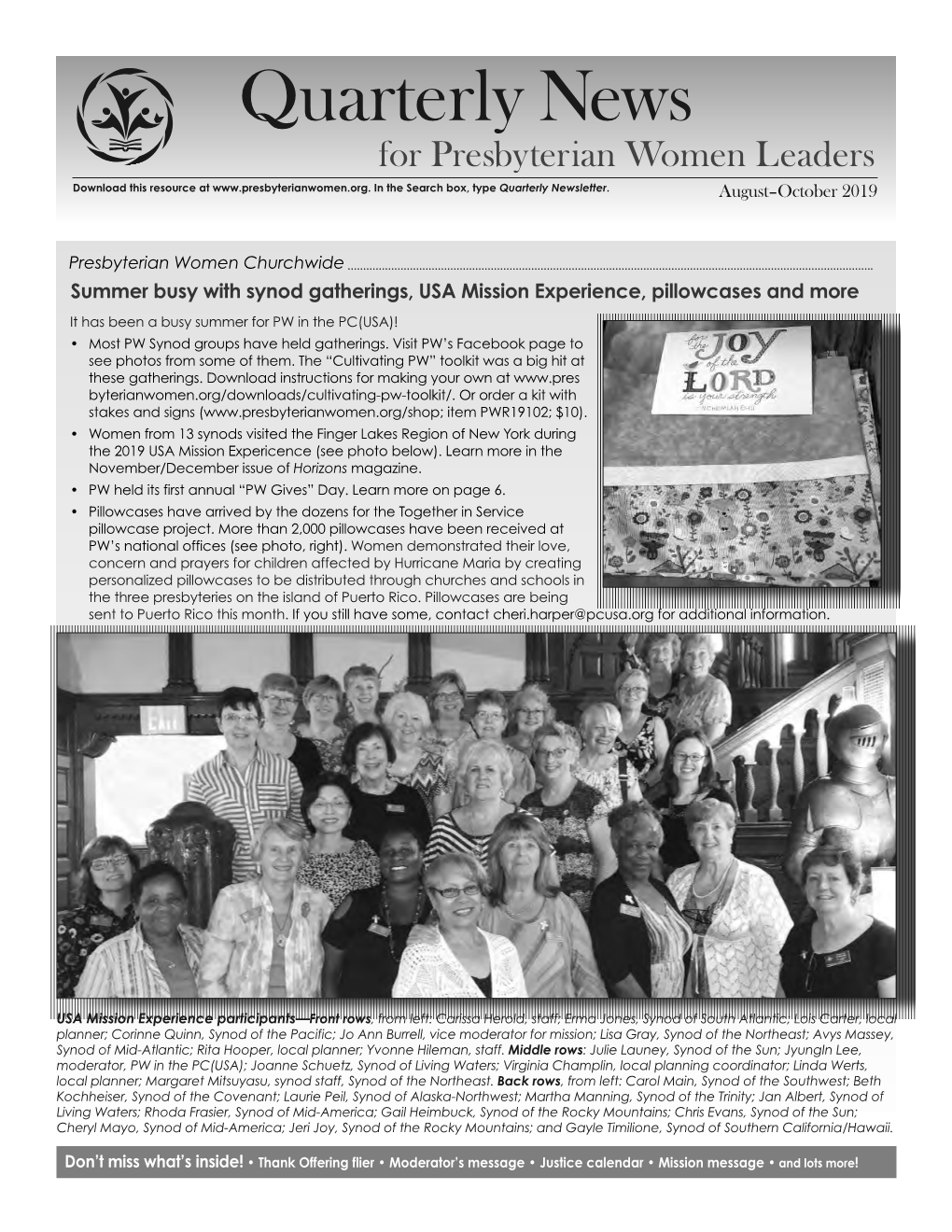 For Presbyterian Women Leaders