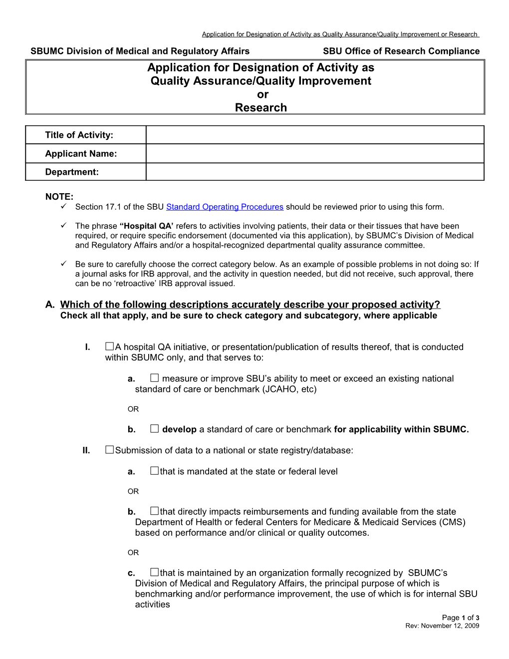 The Methologies of Research and of QA/QI Are Very Similar