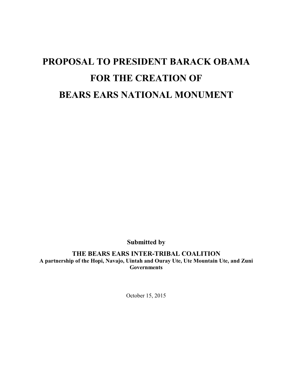 Proposed Bears Ears National Monument