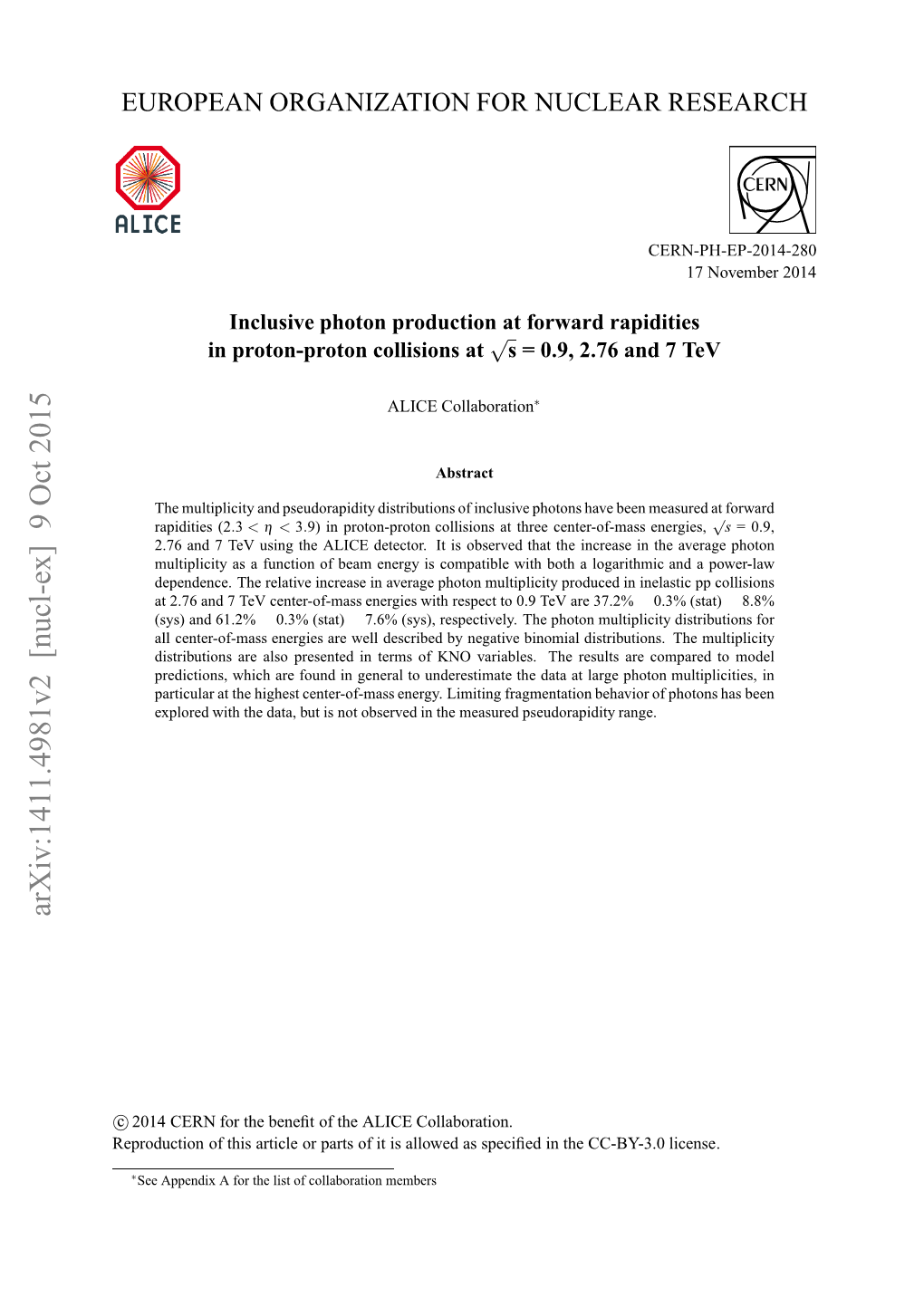 Inclusive Photon Production at Forward Rapidities in Proton-Proton