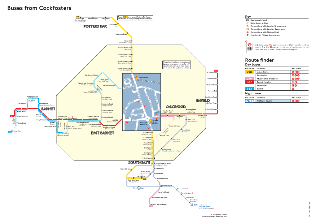 Buses from Cockfosters