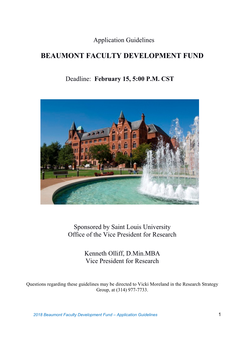 Beaumont Faculty Development Fund