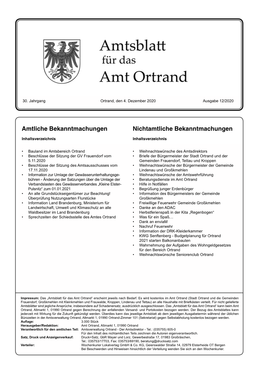 Amtsblatt Nr. 12