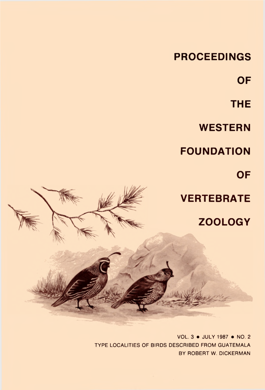 Type Localities of Birds Described from Guatemala