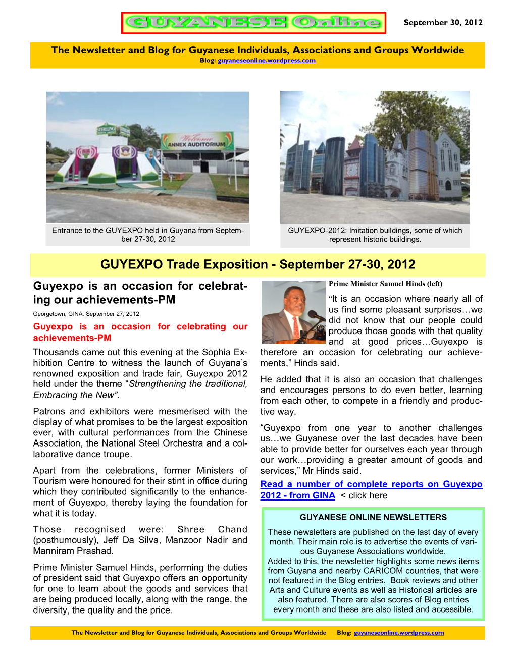 GUYEXPO Trade Exposition - September 27-30, 2012