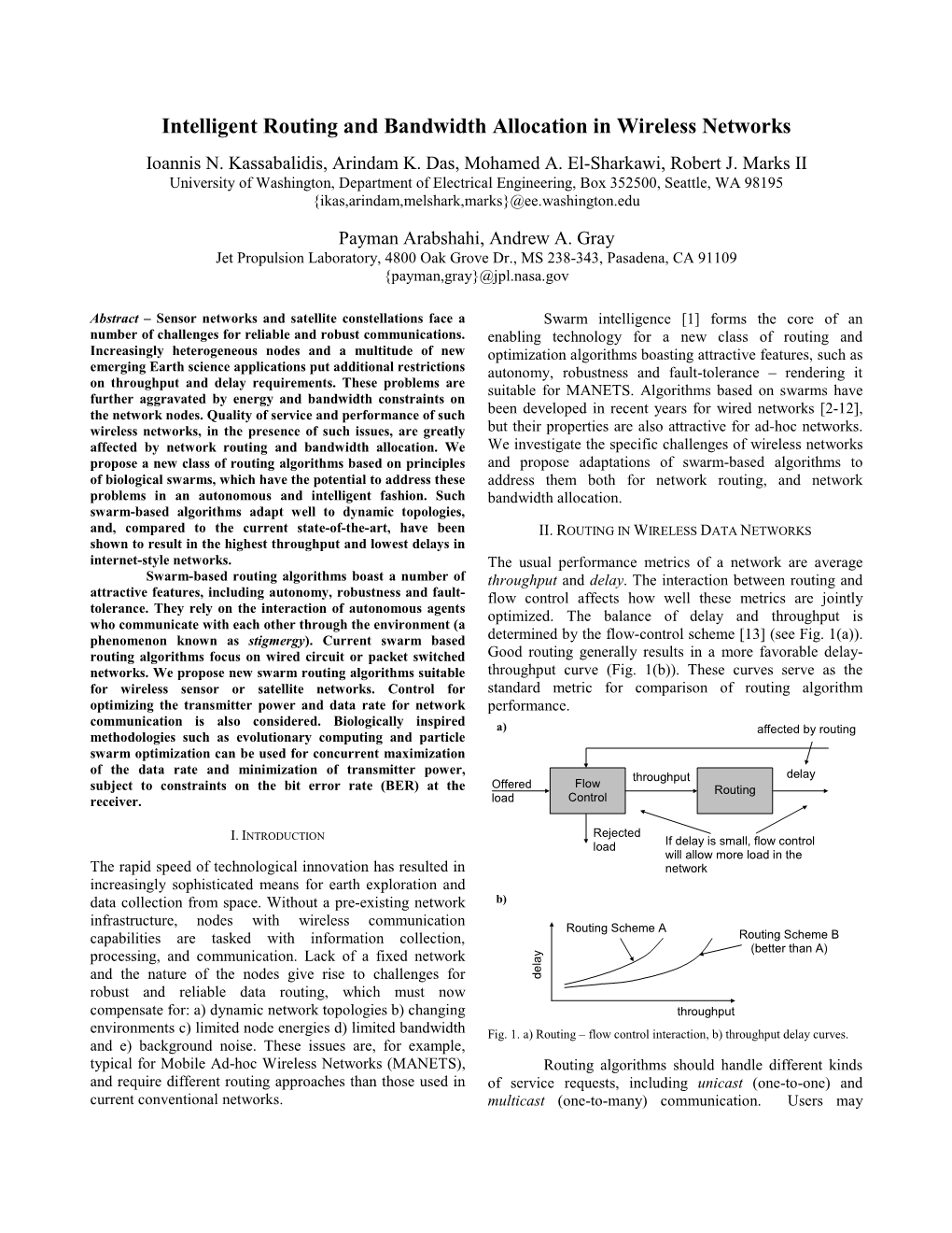 Intelligent Routing and Bandwidth Allocation in Wireless Networks