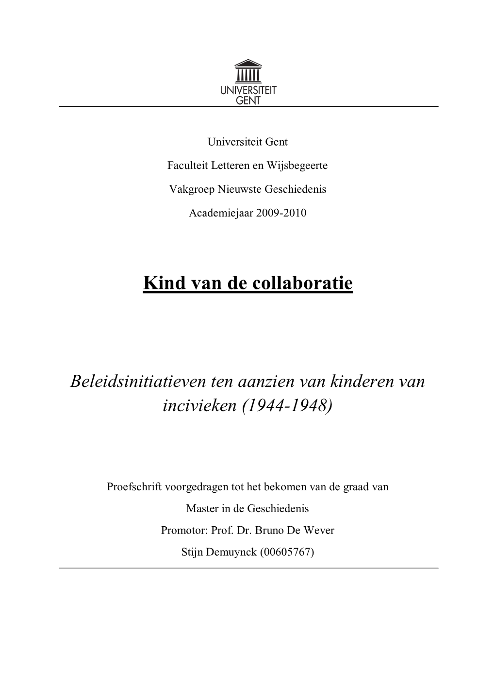 Kind Van De Collaboratie