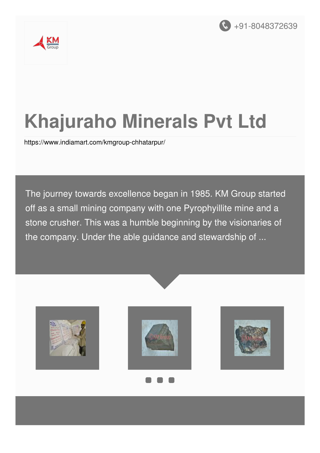 Khajuraho Minerals Pvt Ltd
