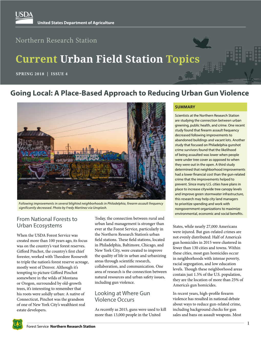 Going Local: a Place-Based Approach to Reducing Urban Gun Violence