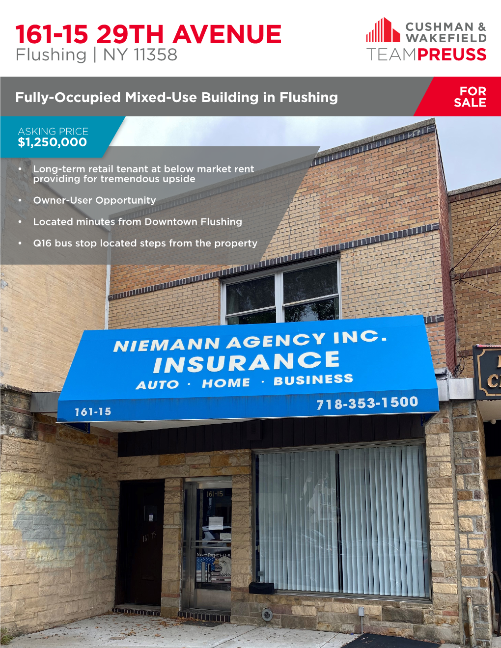 161-15 29TH AVENUE Flushing | NY 11358 TEAMPREUSS