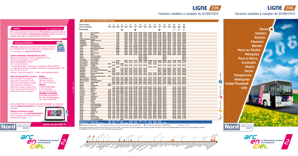 Ligne Ligne Horaires Valables À Compter Du 01/09/2013 Horaires Valables À Compter Du 01/09/2013