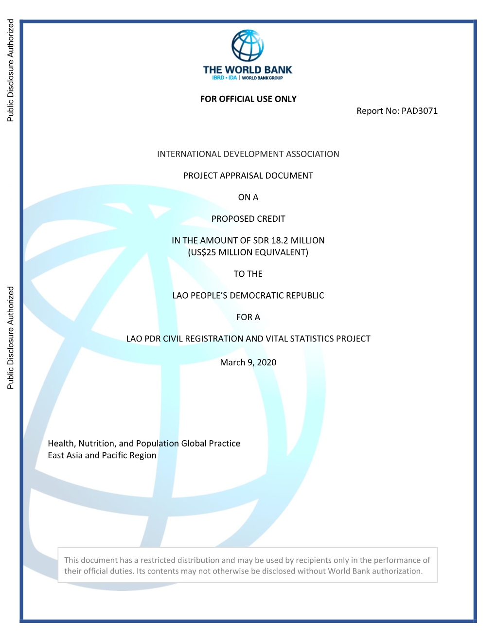 World Bank Document