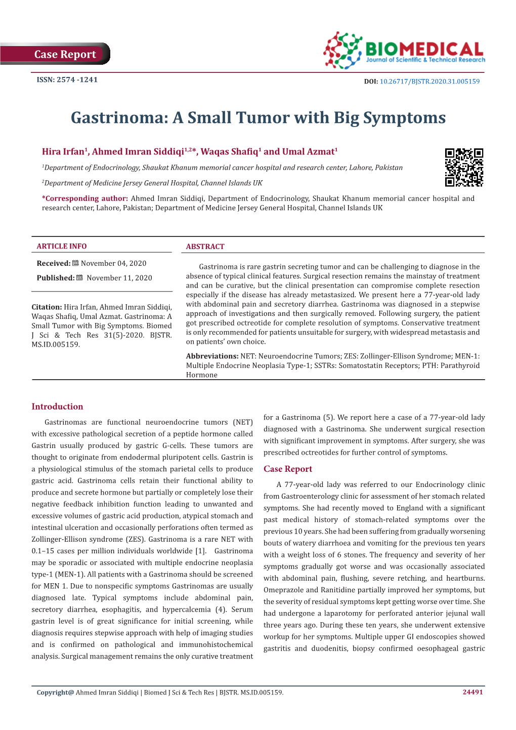 Gastrinoma: a Small Tumor with Big Symptoms