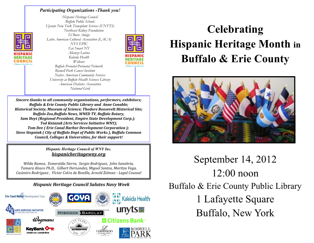 Celebrating Hispanic Heritage Month in Buffalo & Erie County