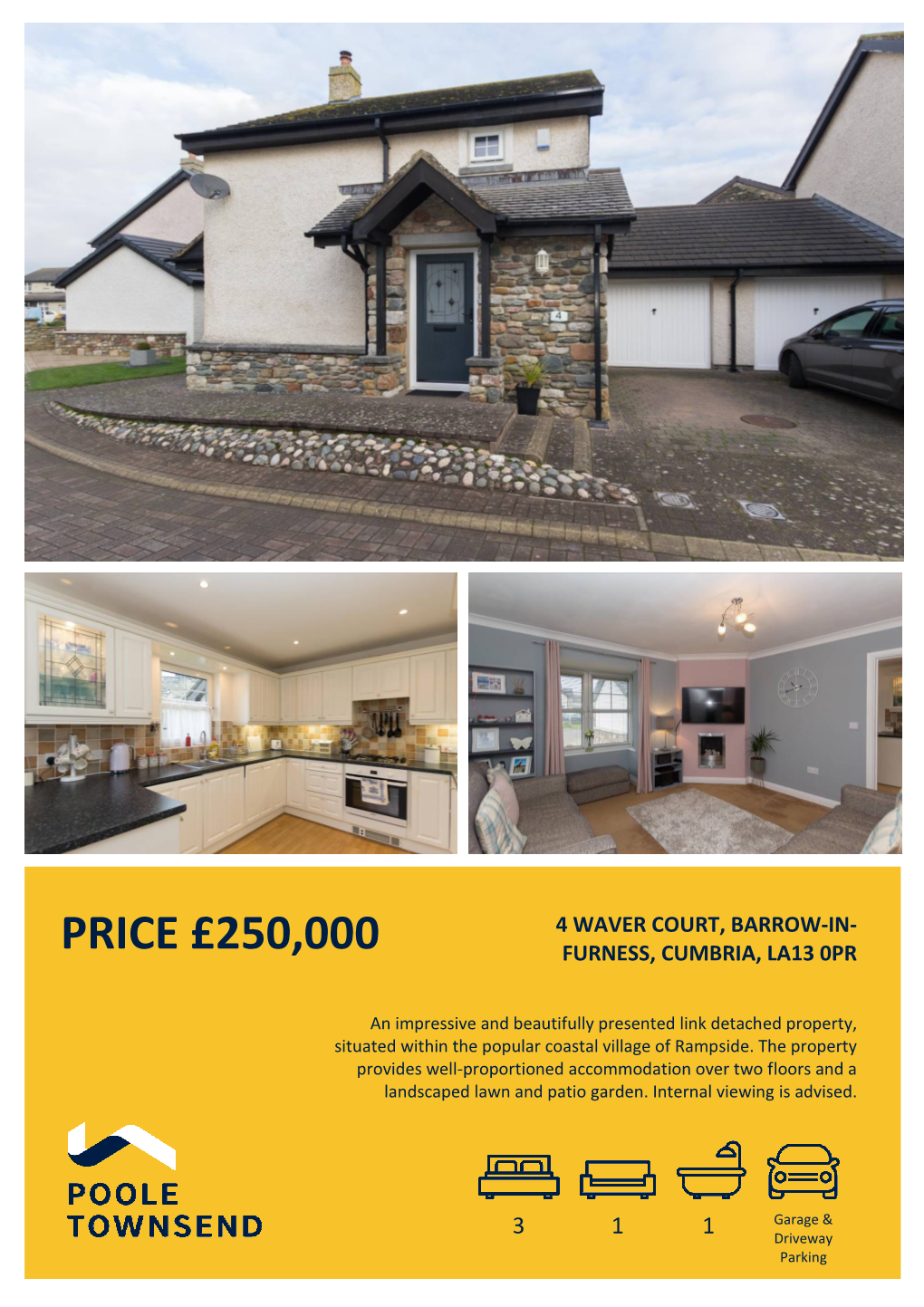 Price £250,000 Furness, Cumbria, La13 0Pr