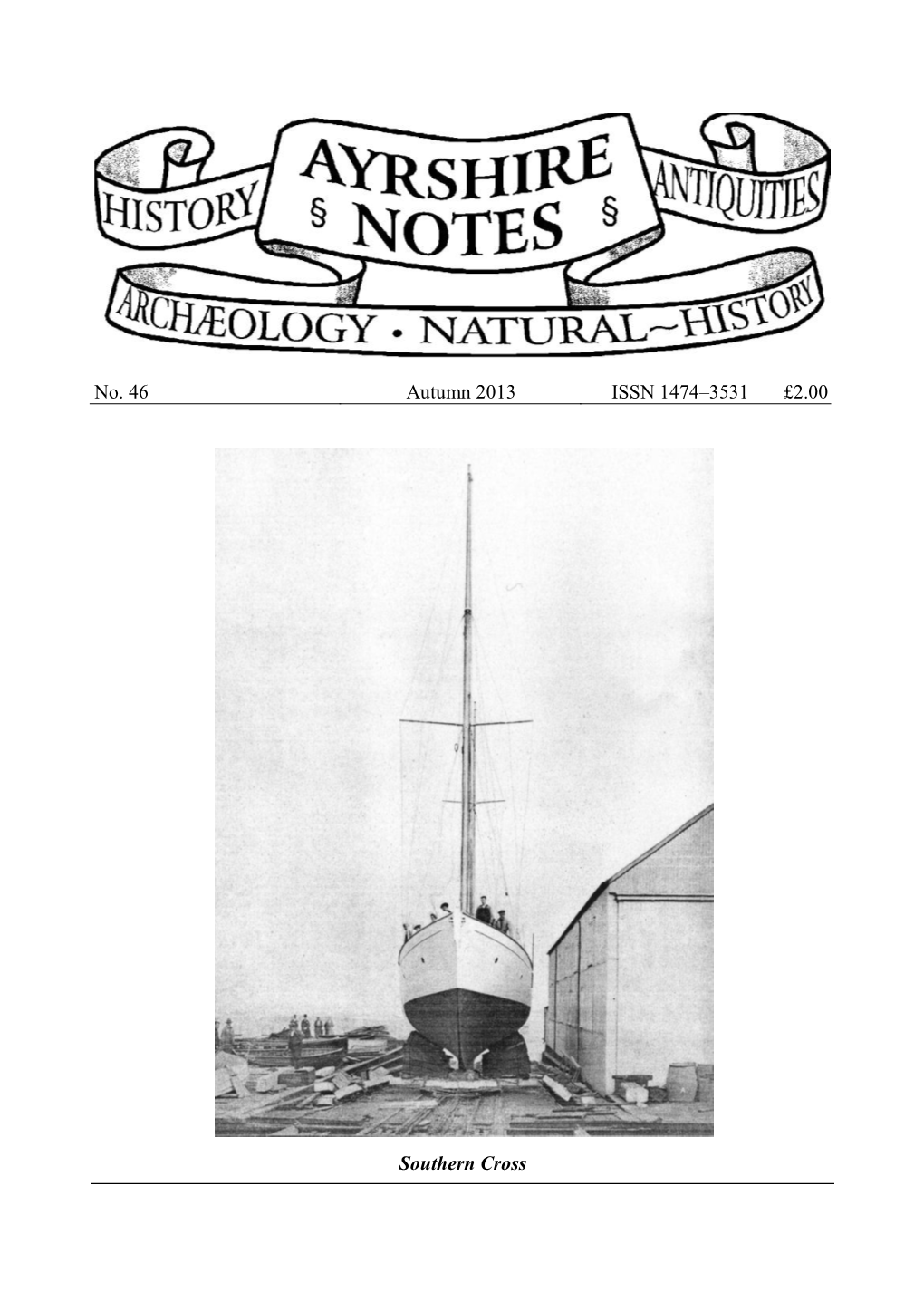 Ayrshire Notes 46, 2013, Issn 1474–3531 © 2013