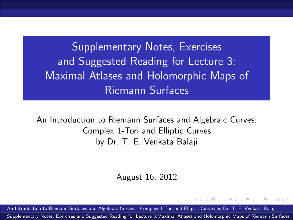 Maximal Atlases and Holomorphic Maps of Riemann Surfaces