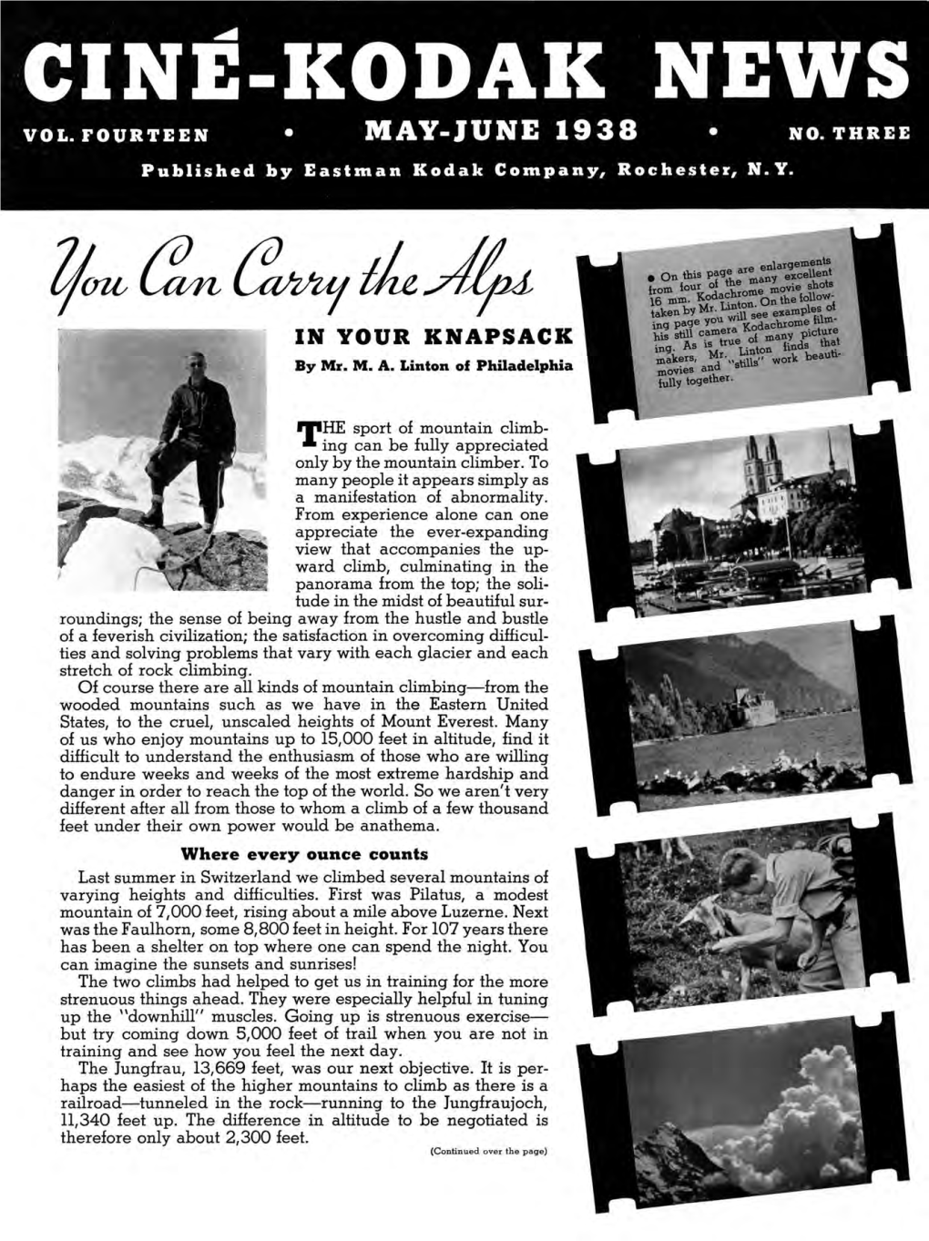 Cine Kodak News; Vol. 14, No 3;