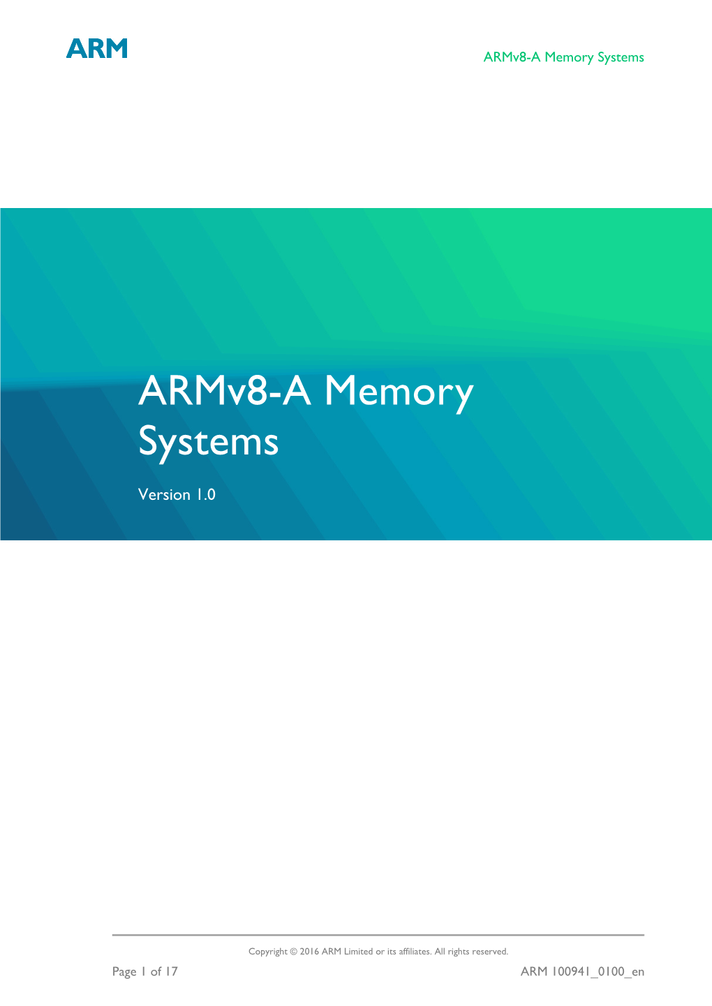 Connect User Guide Armv8-A Memory Systems