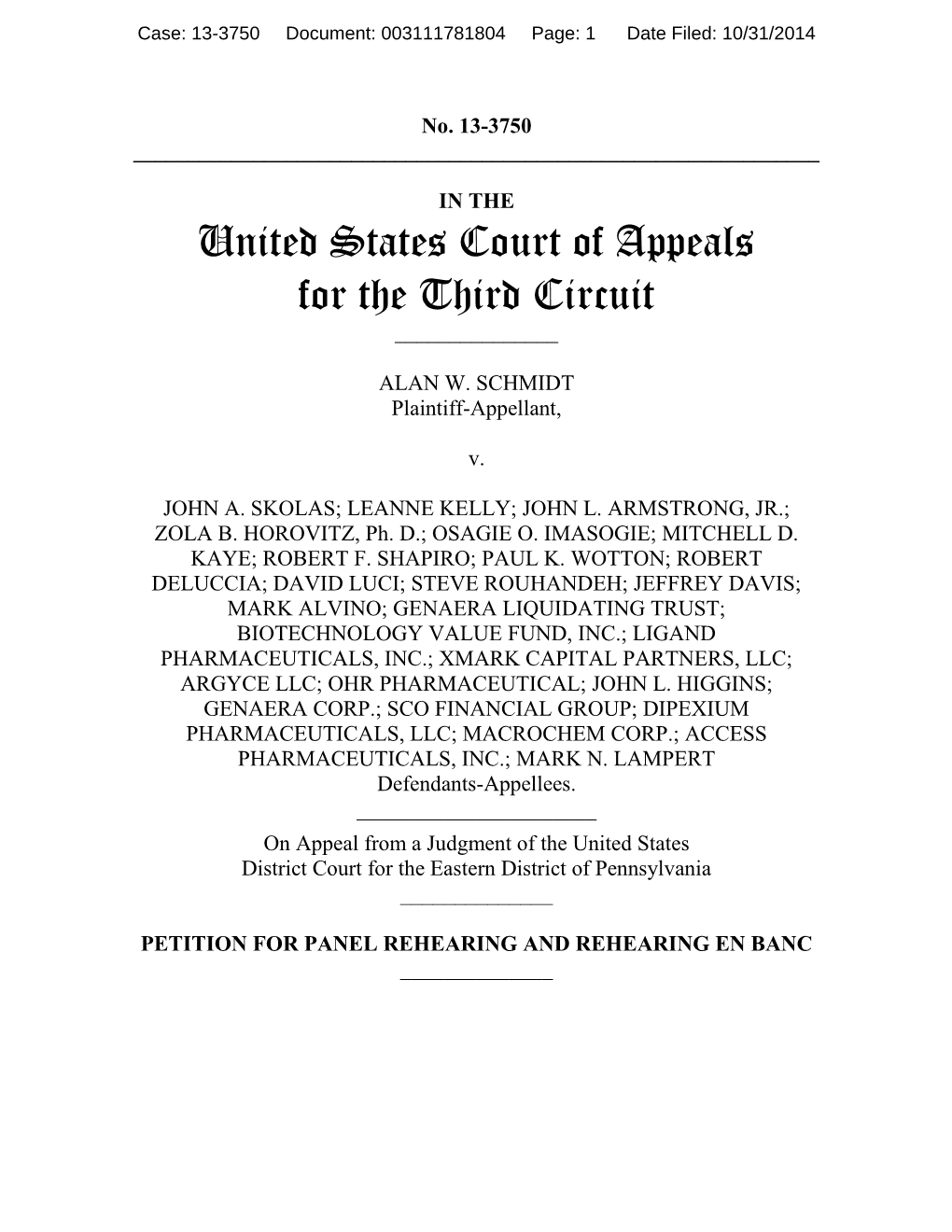 United States Court of Appeals for the Third Circuit ______