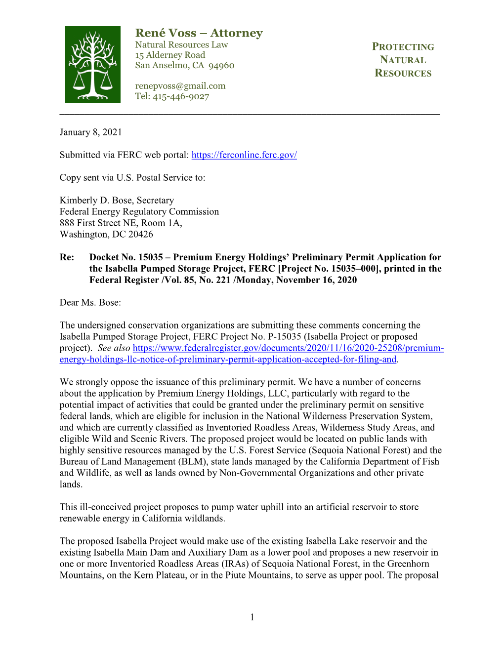 Sequoia Forestkeeper and Sierra Club, Western Watershed, and Basin & Range Watch Submitted These Comments Concerning