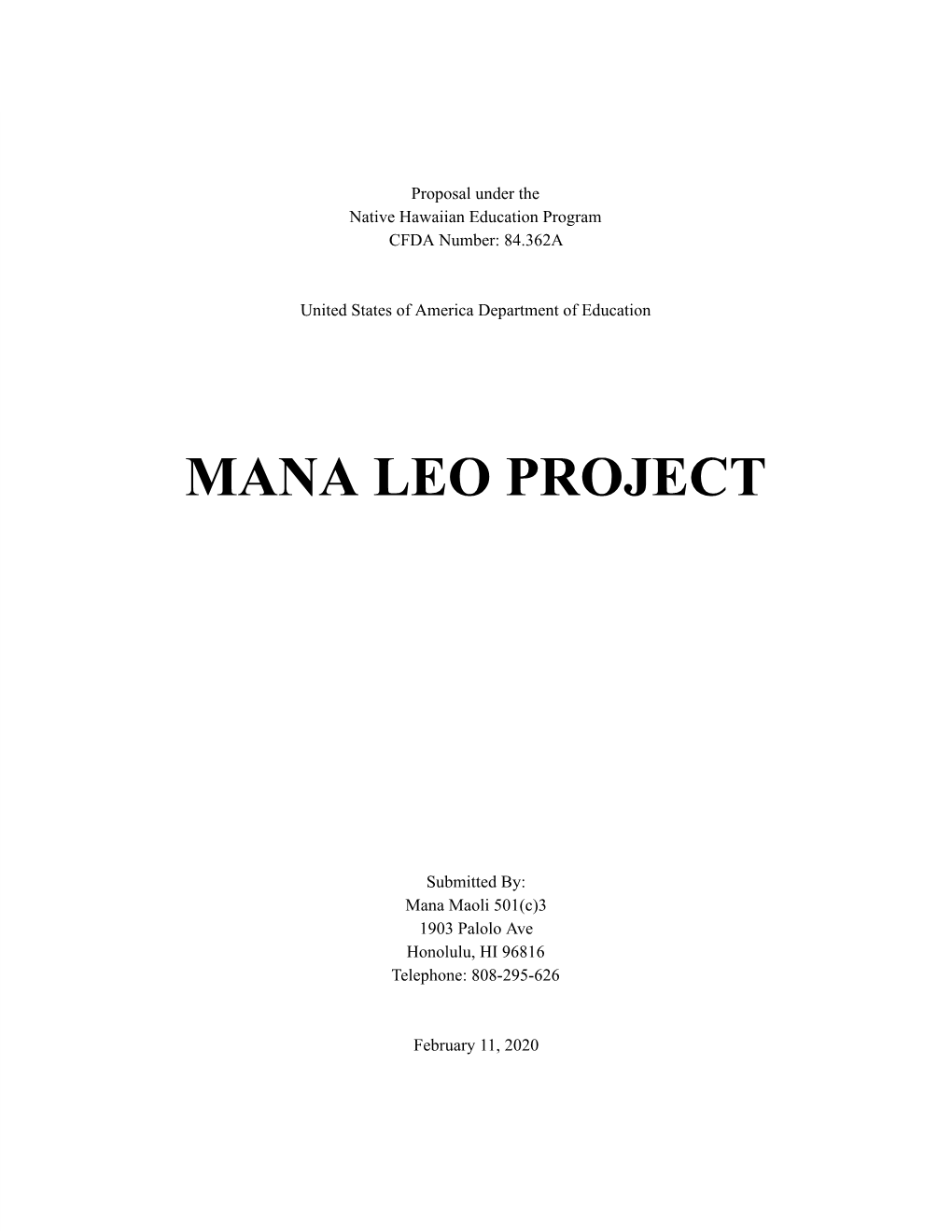 Mana Leo Project