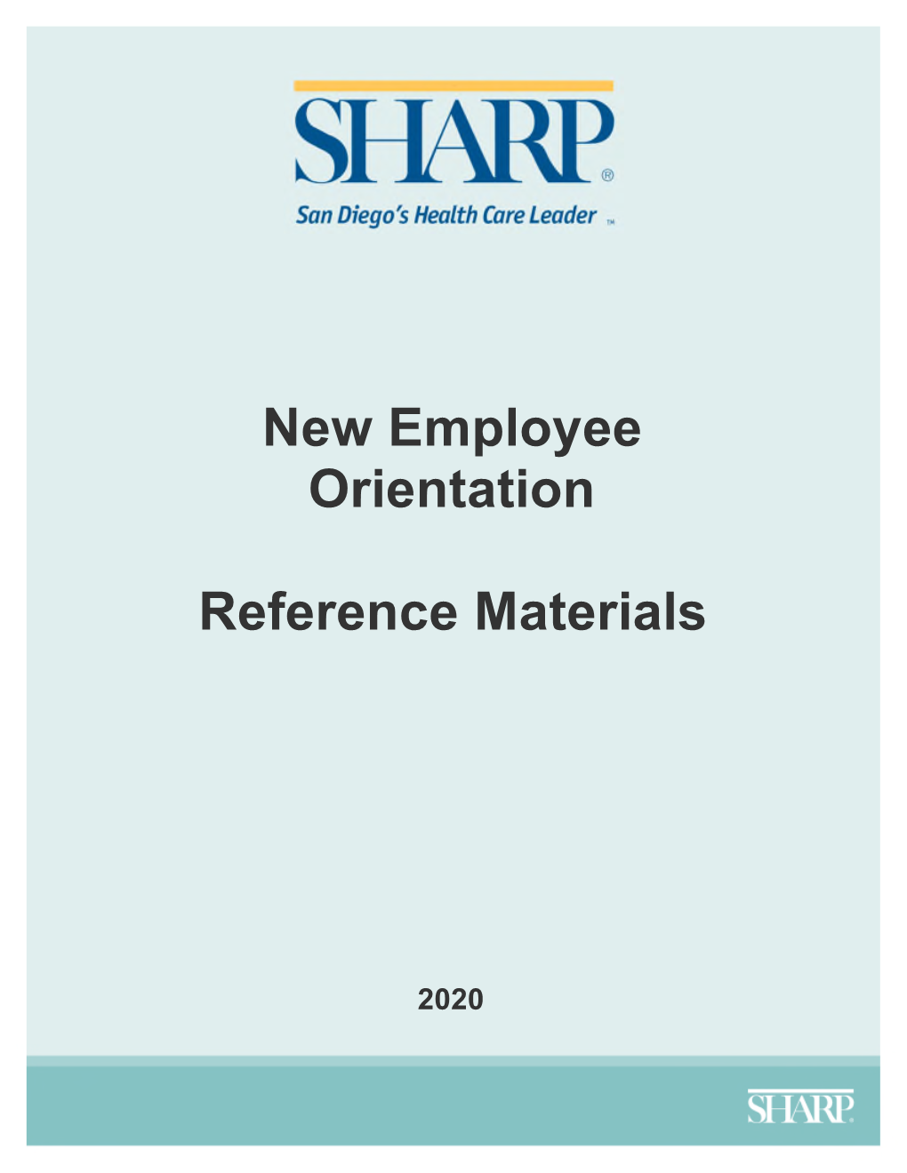 New Employee Orientation Reference Materials
