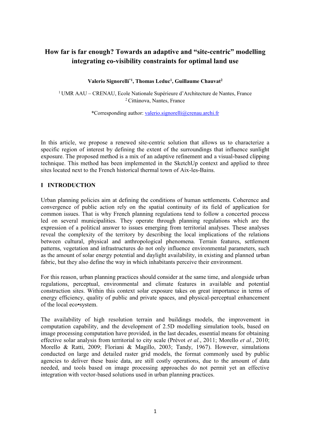 How Far Is Far Enough? Towards an Adaptive and “Site-Centric” Modelling Integrating Co-Visibility Constraints for Optimal Land Use