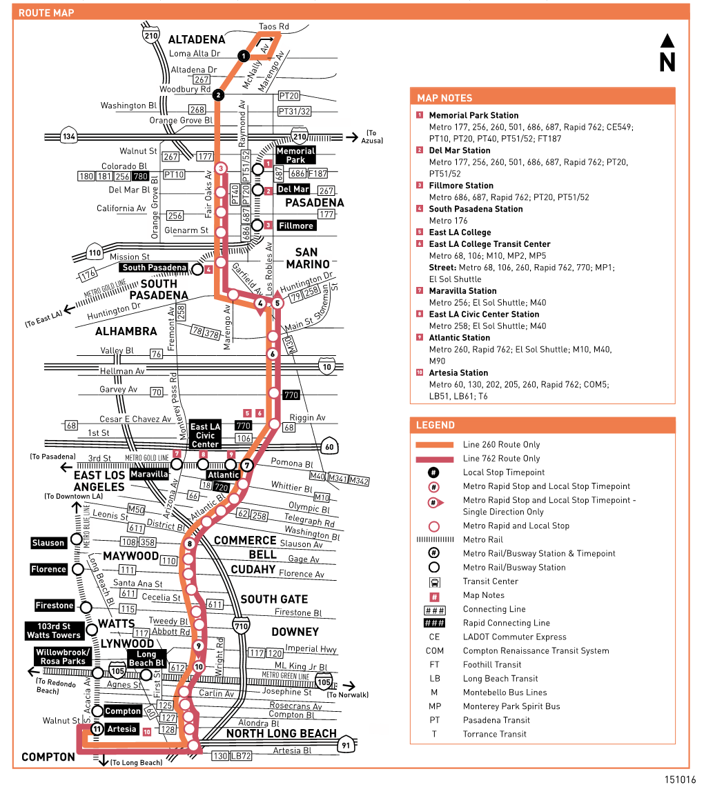 Line 260/762 (12/11/16) -- Metro Local and Rapid