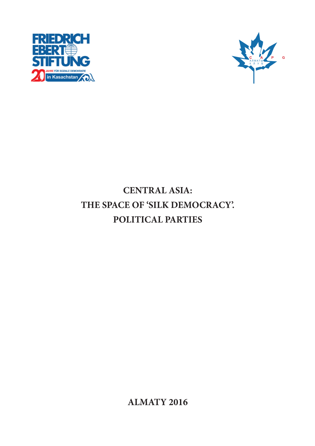 Central Asia: the Space of 'Silk Democracy'. Political