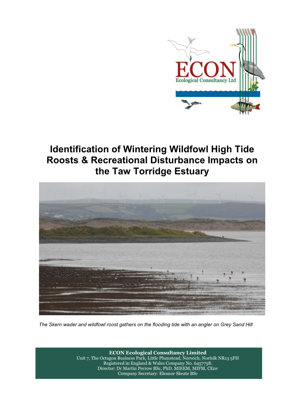 Final Report Identification of Wintering Wildfowl High Tide Roosts And
