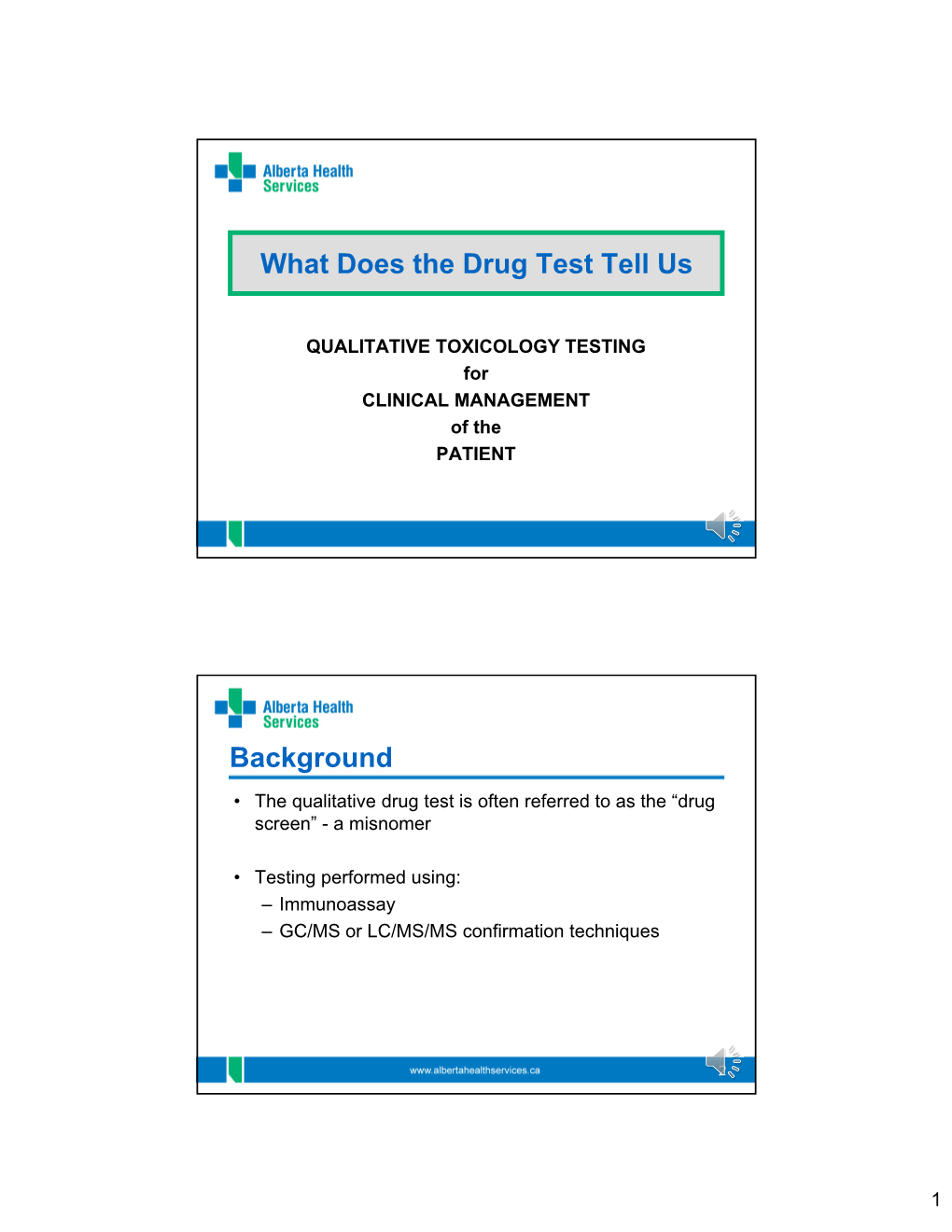 Drug Testing - AHS