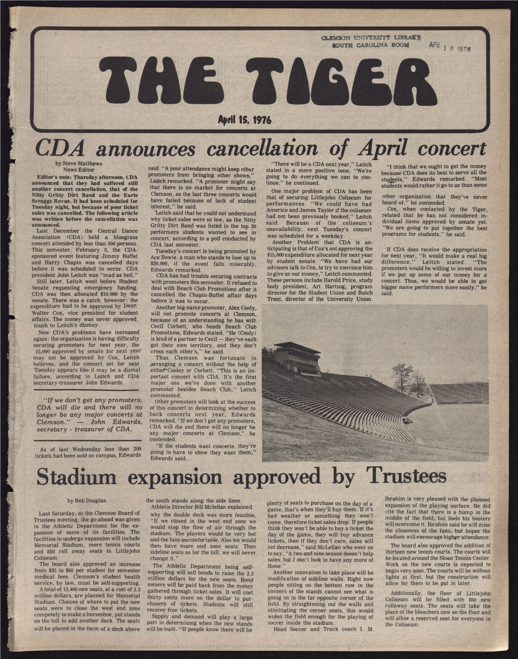 The Tiger 1976-04-15