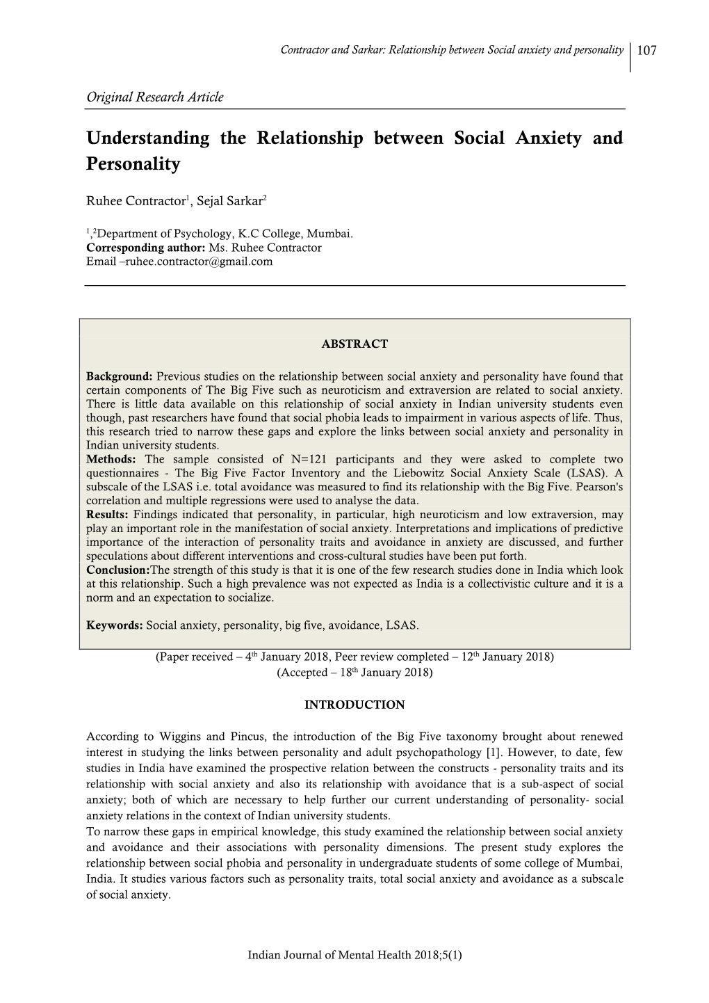 Understanding the Relationship Between Social Anxiety and Personality