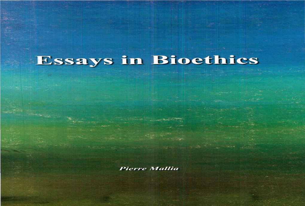 Essays in Bioethics.PDF