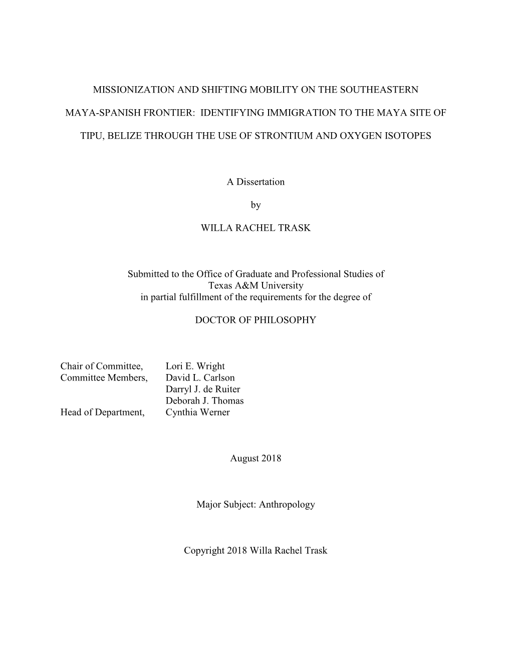 Identifying Immigration to the Maya Site of T