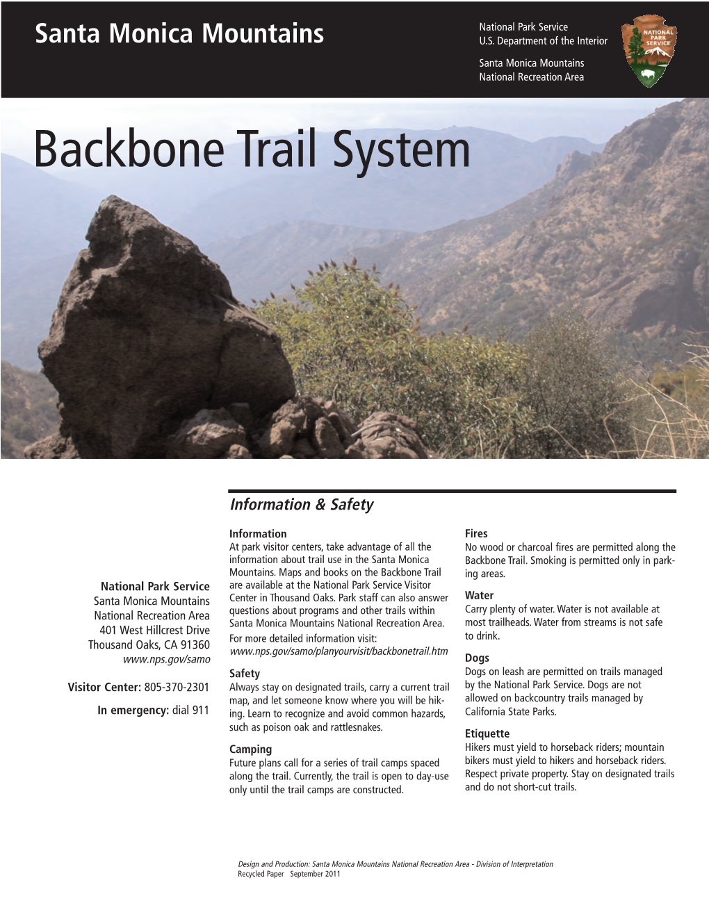 Backbone Trail Would Stretch from Will Rogers State Historic Park to Point Mugu, Anchored in the Middle by Malibu Creek State Park