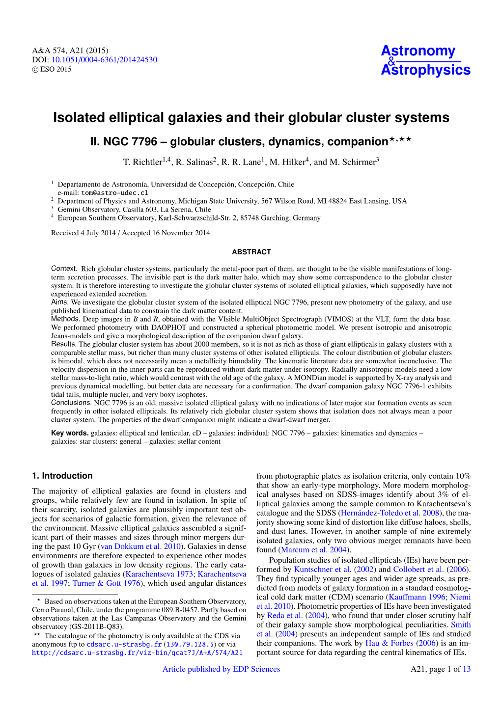 Isolated Elliptical Galaxies and Their Globular Cluster Systems II