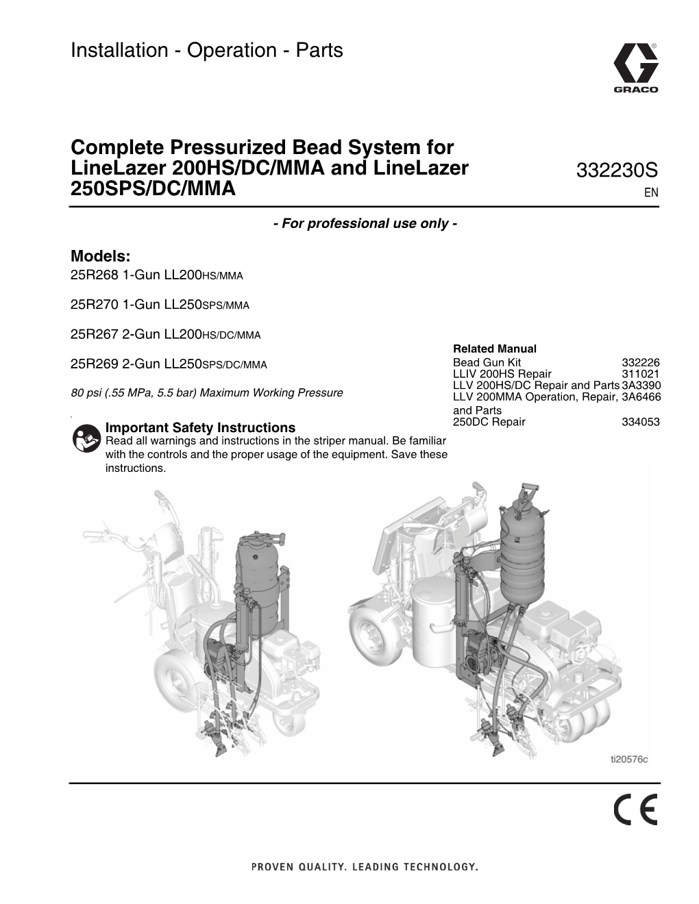 332230S, Installation, Manual, Complete Pressurized