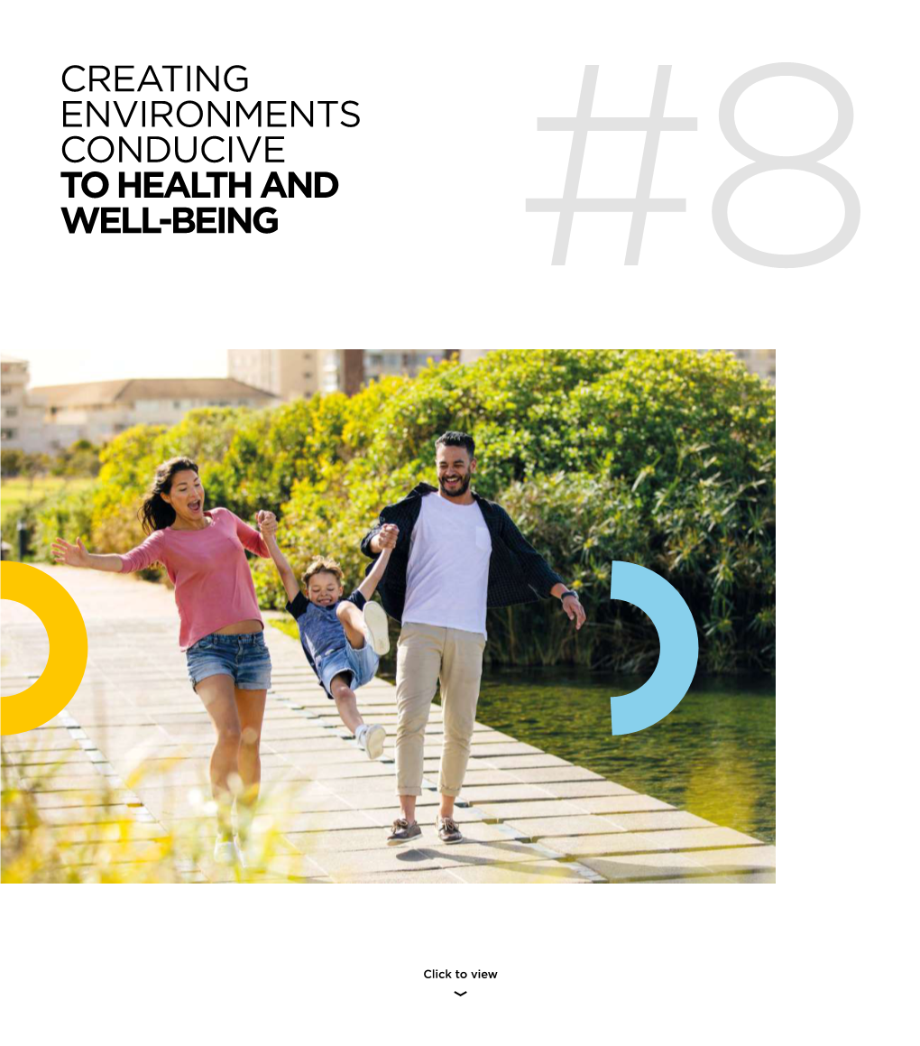 CREATING ENVIRONMENTS CONDUCIVE to HEALTH and WELL-BEING #8 Introduction